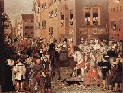 Franz Pforr Einzug Kaiser Rudolfs von Habsburg in Basel 1273 Spain oil painting artist